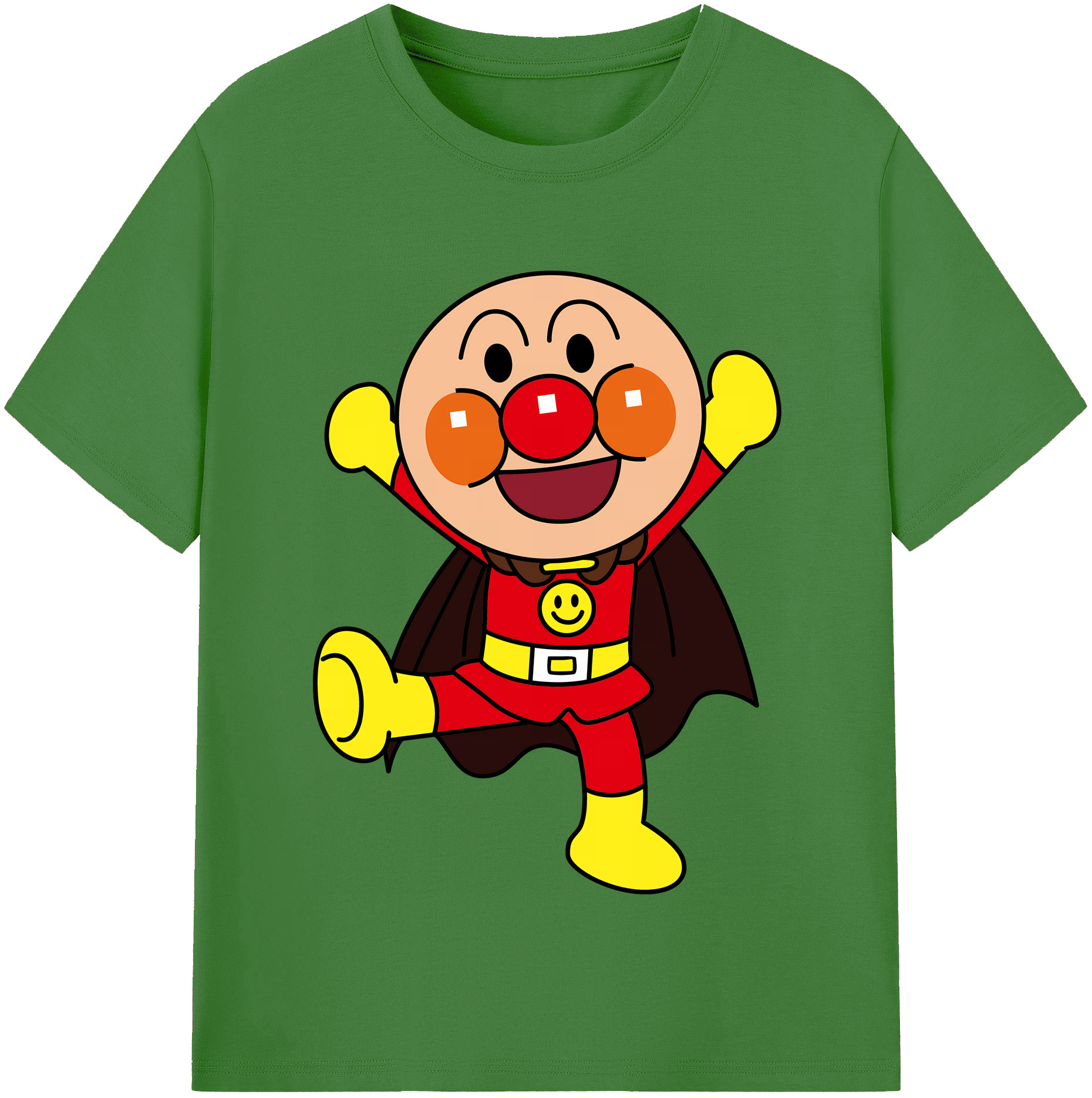 （画像用） アンパンマン Anpanman レディースカジュアルプリントTシャツ（綿100％）